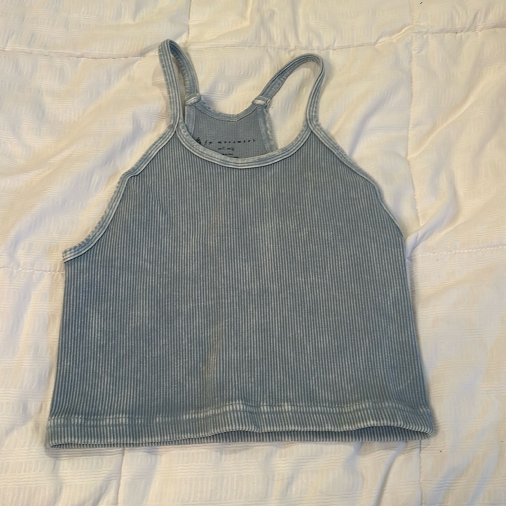 Free people blue tank top, Size: M/L